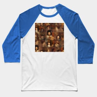 Rembrandt Paintings Mashup Baseball T-Shirt